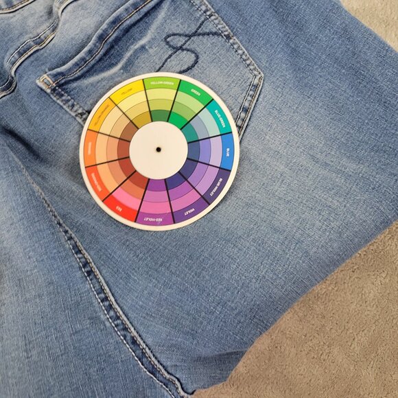 Cato Est 1946 Womens 22W Plus Size Jeans Medium Wash Distressed Straight SL63E - Picture 9 of 9